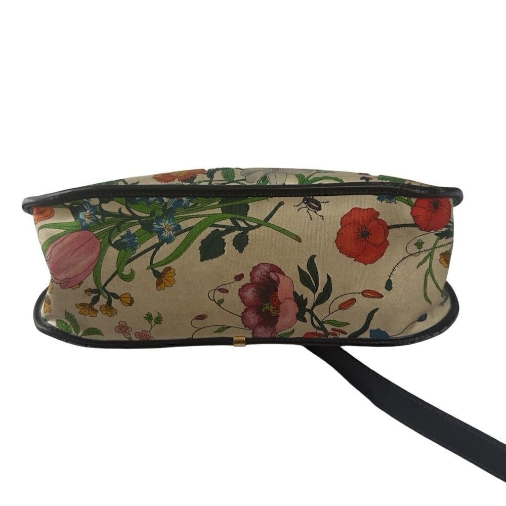 Gucci vintage floral crossbody black - Picture 8 of 16